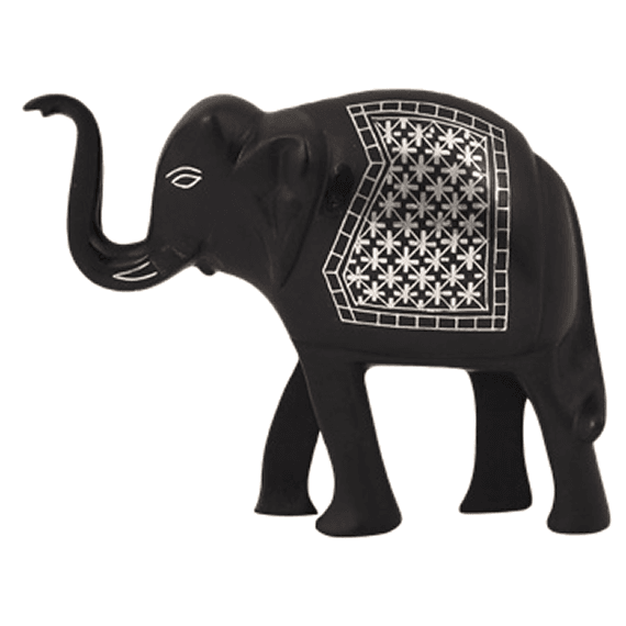 Bidriware Elephant Check Design