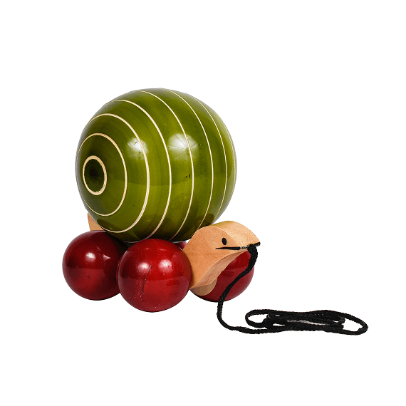 Channapatna Pull-Along Wheel Toy