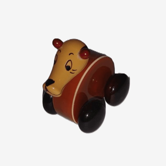Channapatna Bear Push Toy